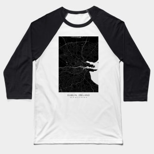 dublin map tshirt minimalist Baseball T-Shirt